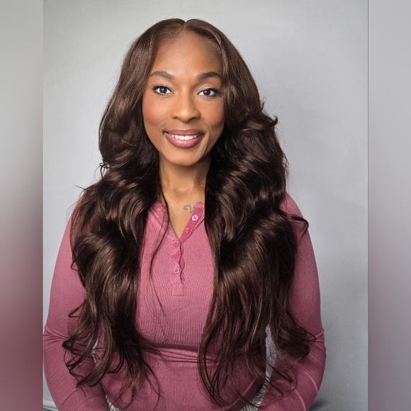 Auburn Human Hair Wig - Picture 2 of 4